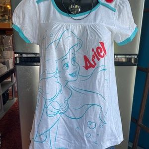Disney's Ariel Women's White Shirt Size Small
